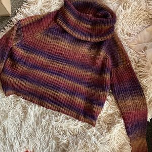 Tinsel infused knitted sweater